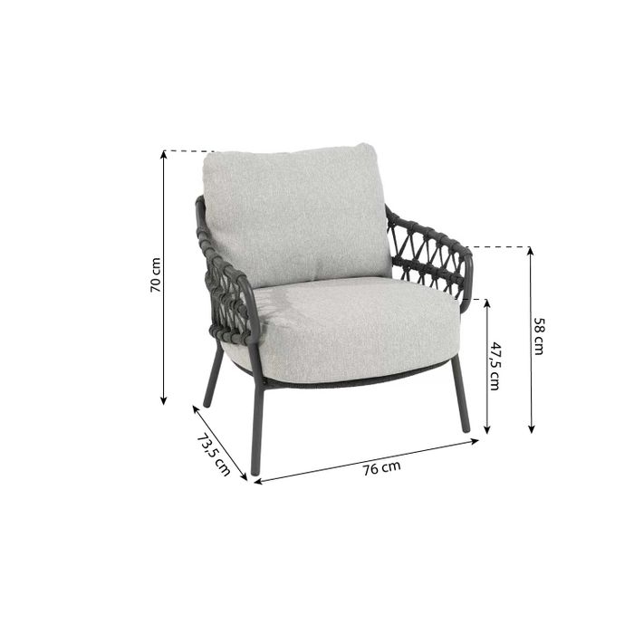 4 Seasons Outdoor Calpi dining tuinstoel laag
