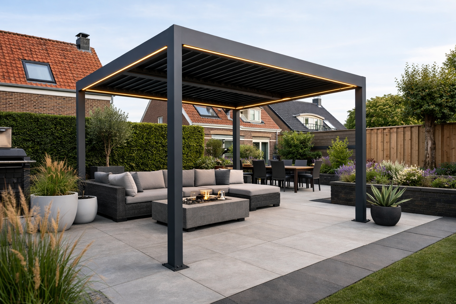 Camello Alura pergola 300x300 cm antraciet