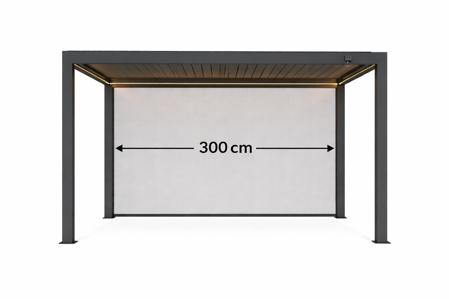 Ventura Windscherm 300 cm antraciet