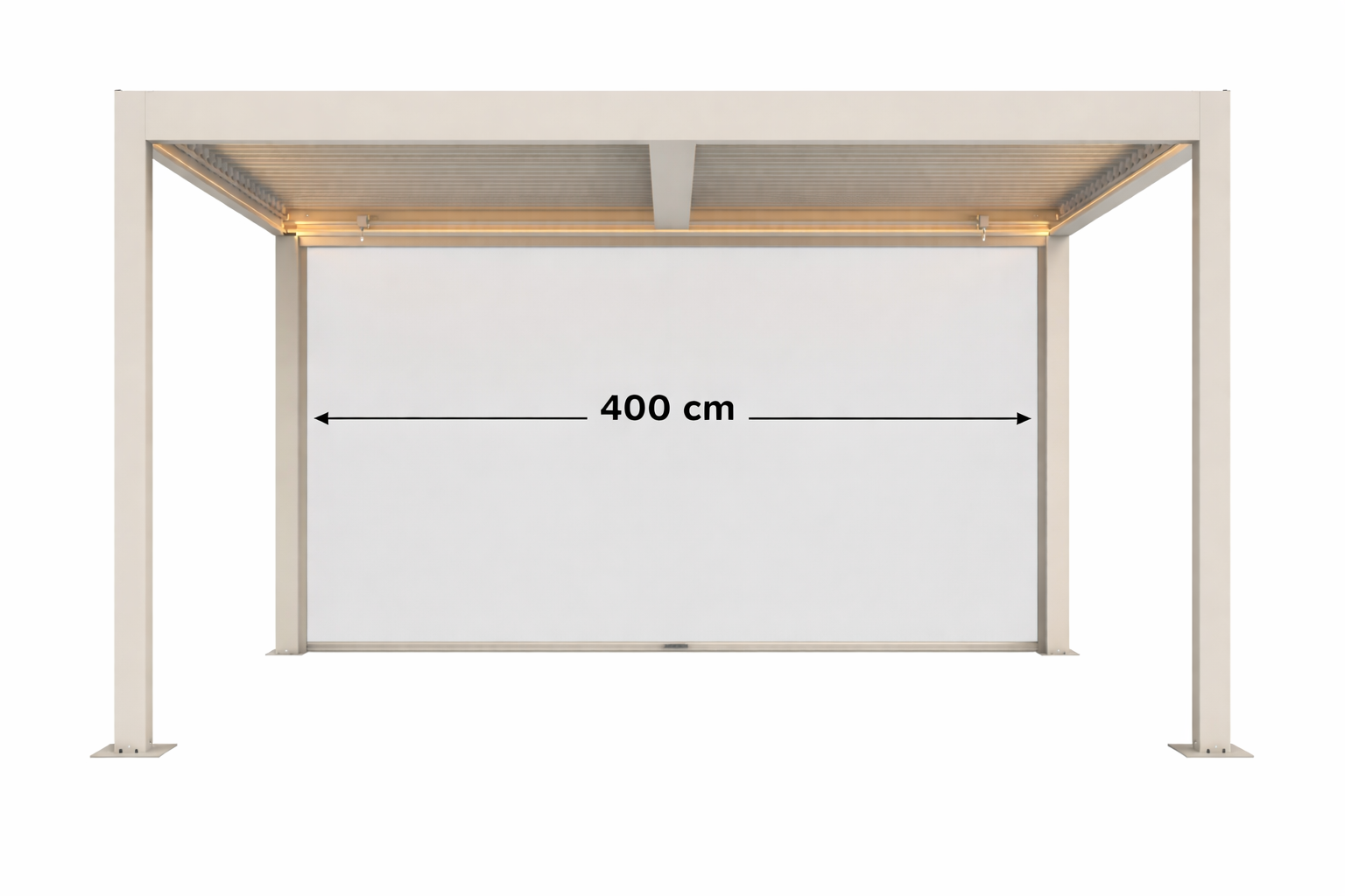 Alura Windscherm 400 cm sand