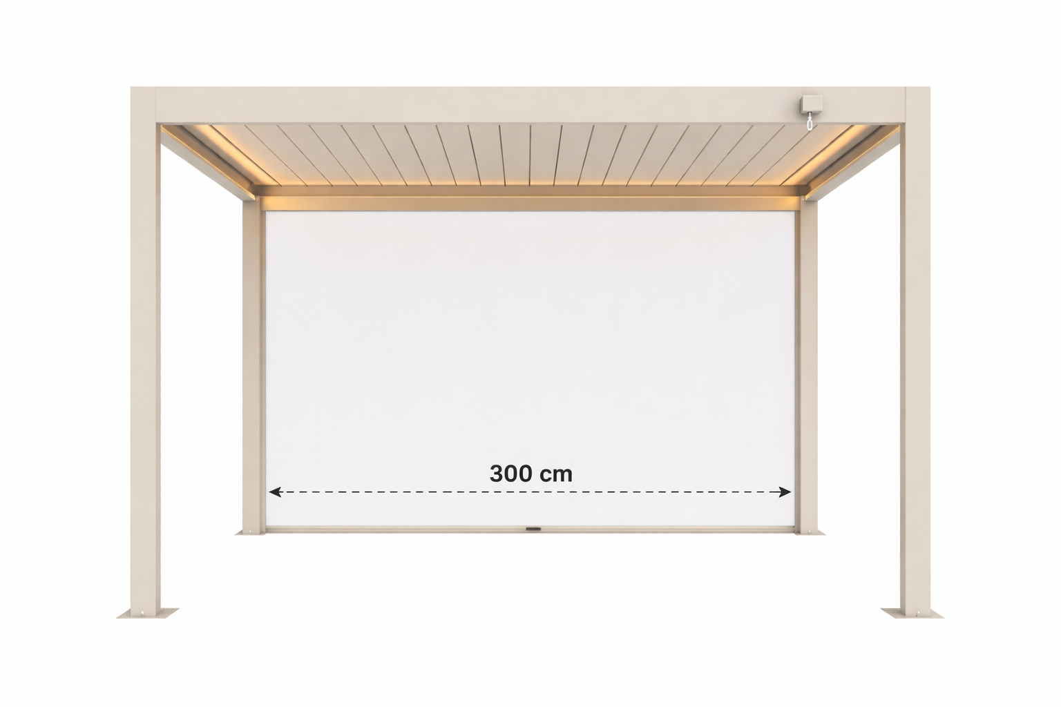 Ventura Windscherm 300 cm sand