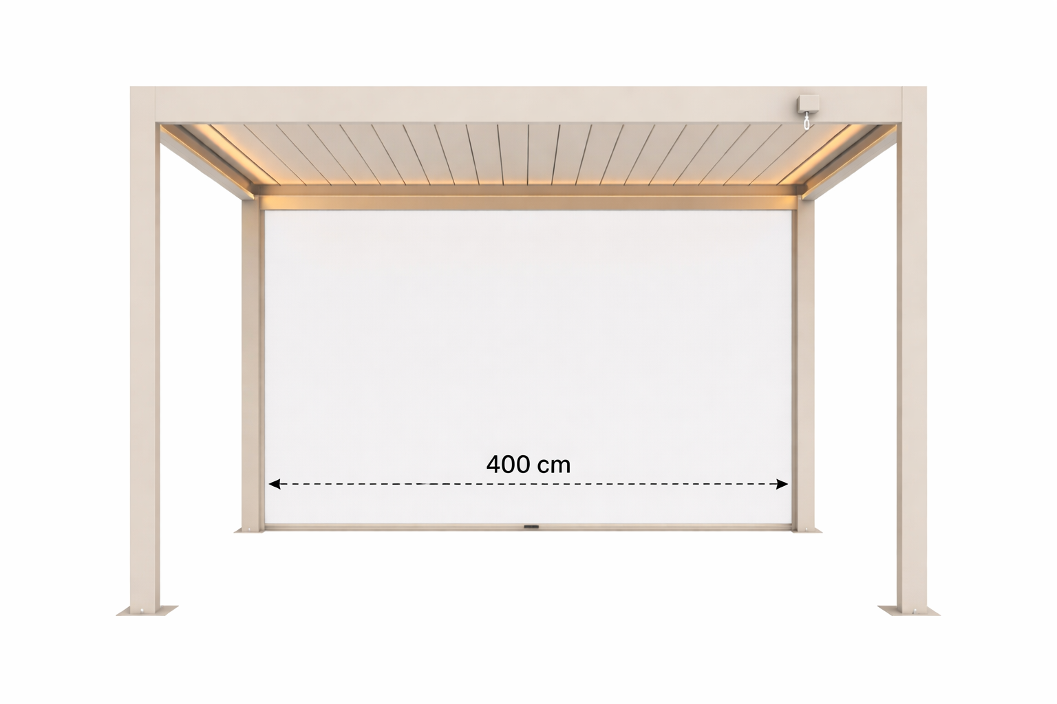 Ventura Windscherm 400 cm sand