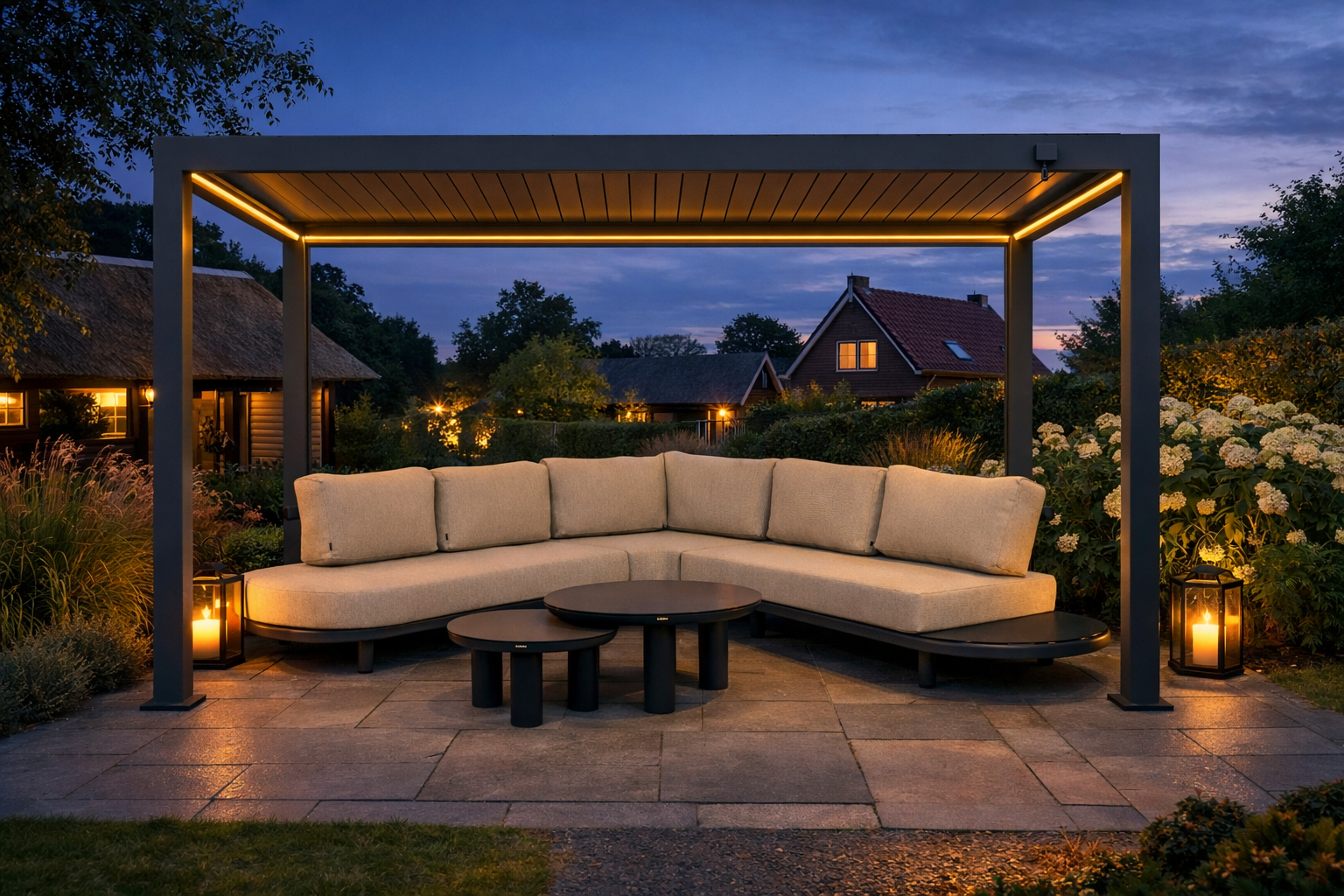 Camello Ventura pergola 300x400 cm antraciet