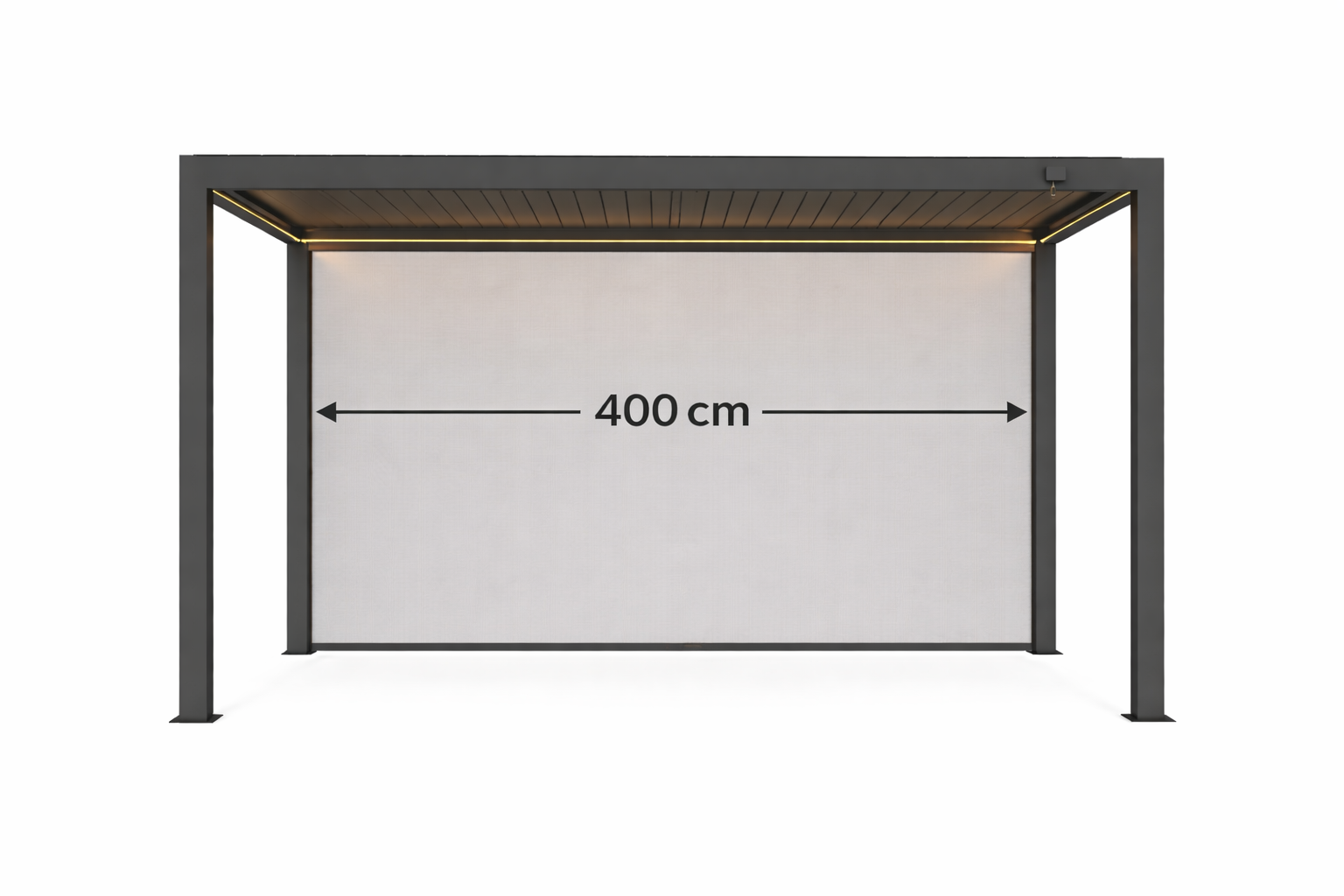 Ventura Windscherm 400 cm antraciet