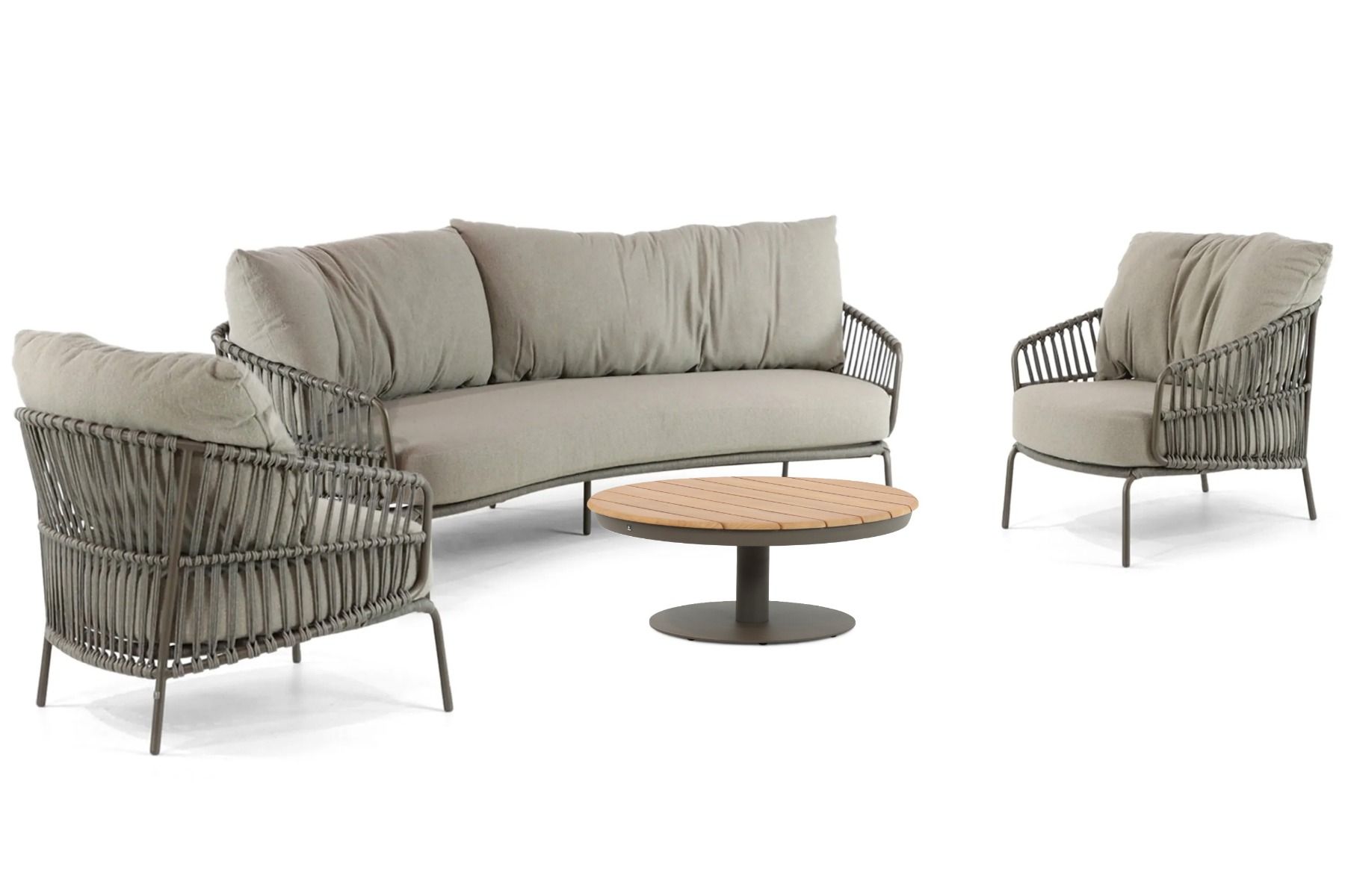 4 Seasons Outdoor Capalbio/Salerno 80 cm stoel-bank loungeset 4-delig