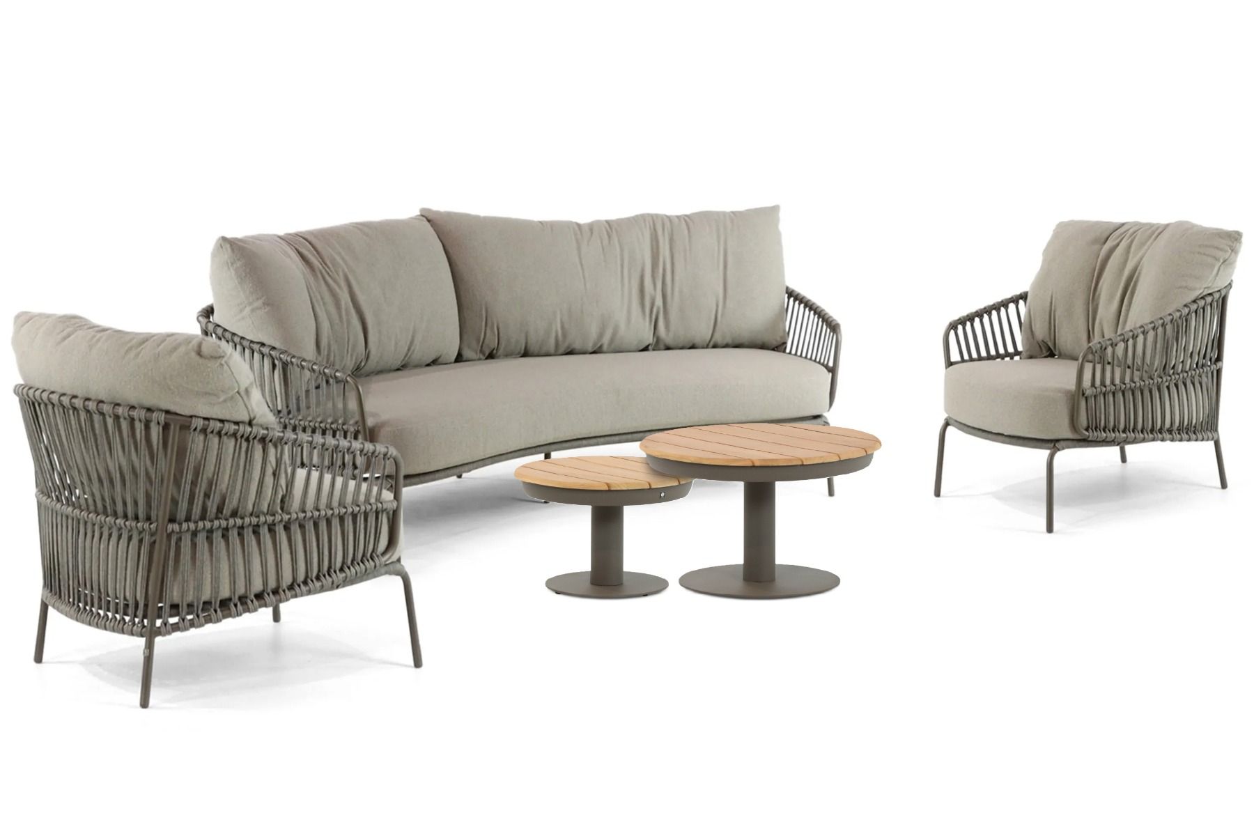 4 Seasons Outdoor Capalbio/Salerno 45/60 cm stoel-bank loungeset 5-delig