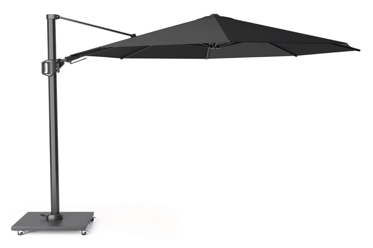 Platinum Challenger zweefparasol 3.5m T2 premium (incl. voet en hoes) faded black thumbnail