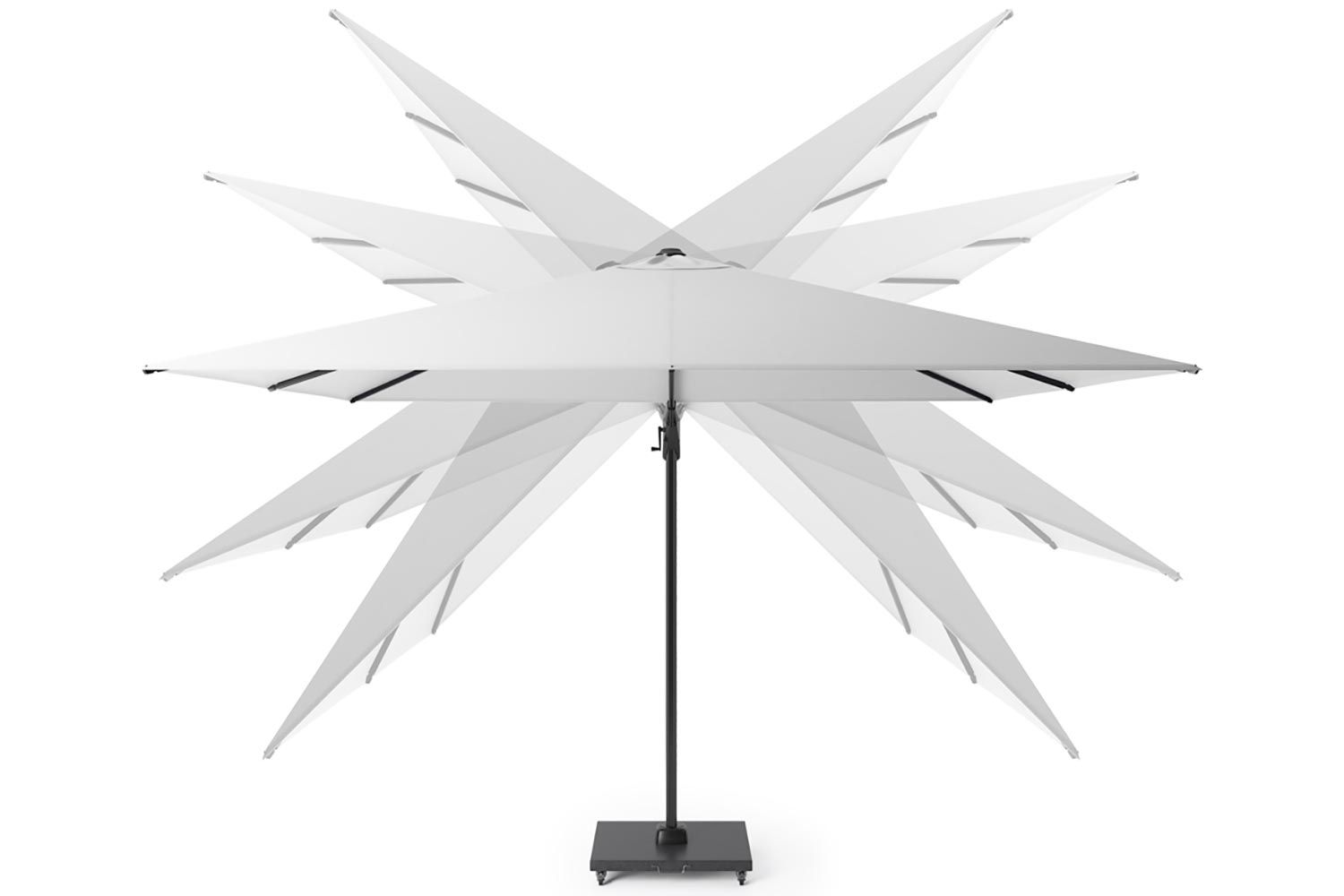 Platinum Challenger zweefparasol 3x3mT2 premium (incl. voet en hoes)