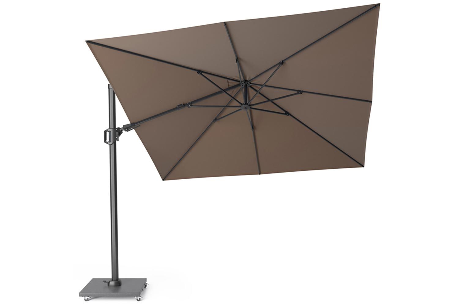 Platinum Challenger zweefparasol 3x3m T2 premium (excl. voet) havana