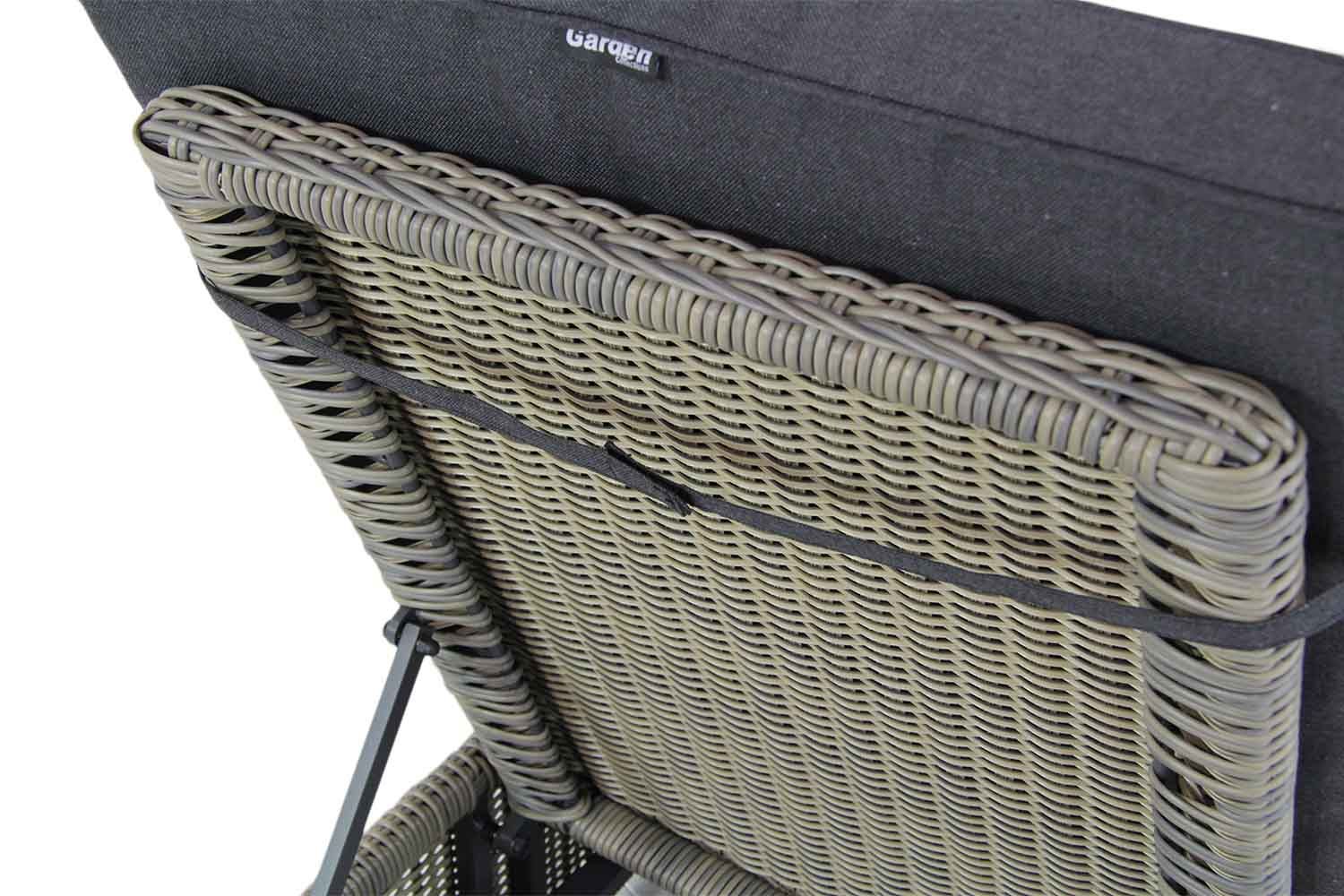 Garden Collections Charlotte ligbed kubu met wielen