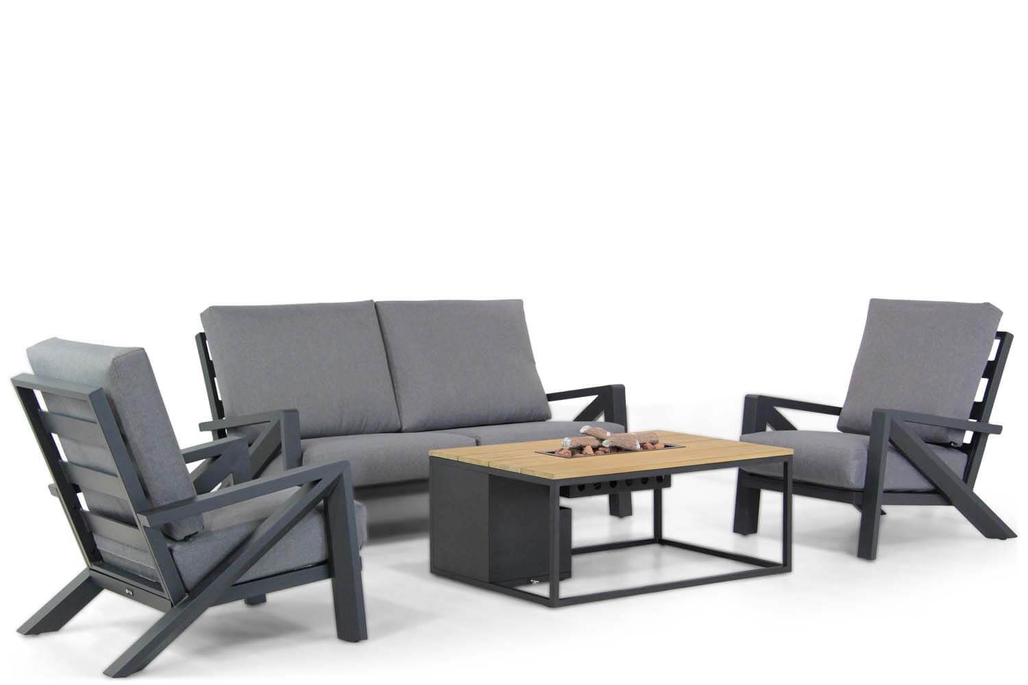 Santika Cinta/Cosiloft 120 cm stoel-bank loungeset 4-delig thumbnail