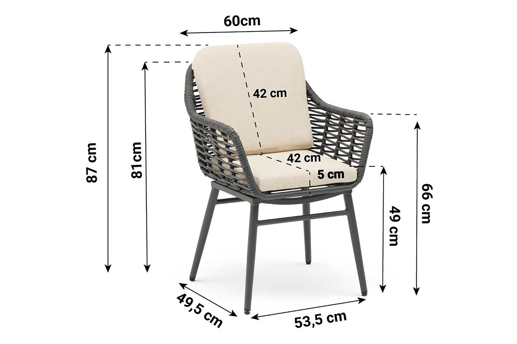 Coco Antoni/Weave 240 cm dining tuinset 7-delig