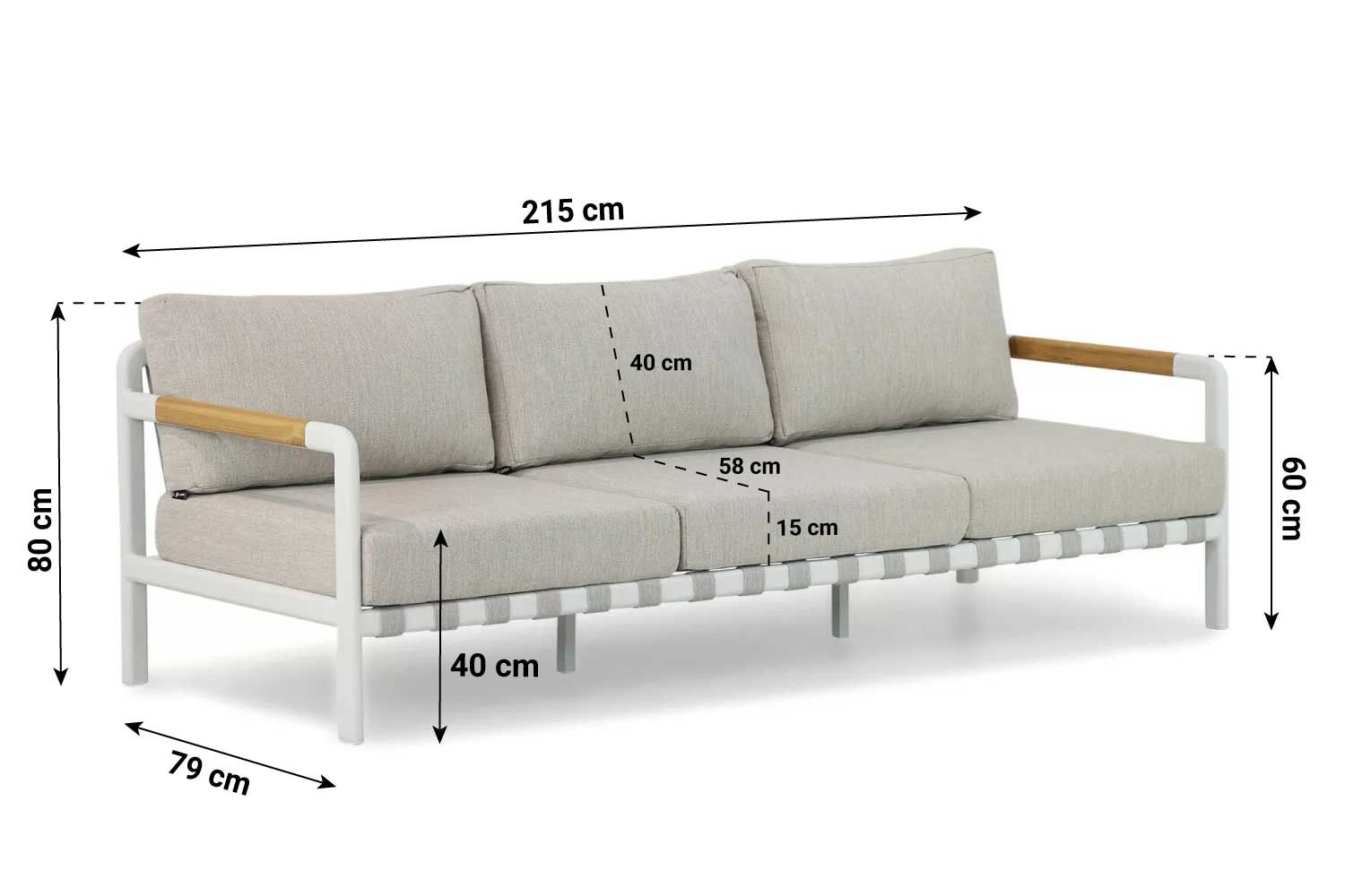 Coco Avellino stoel-bank loungeset 4-delig
