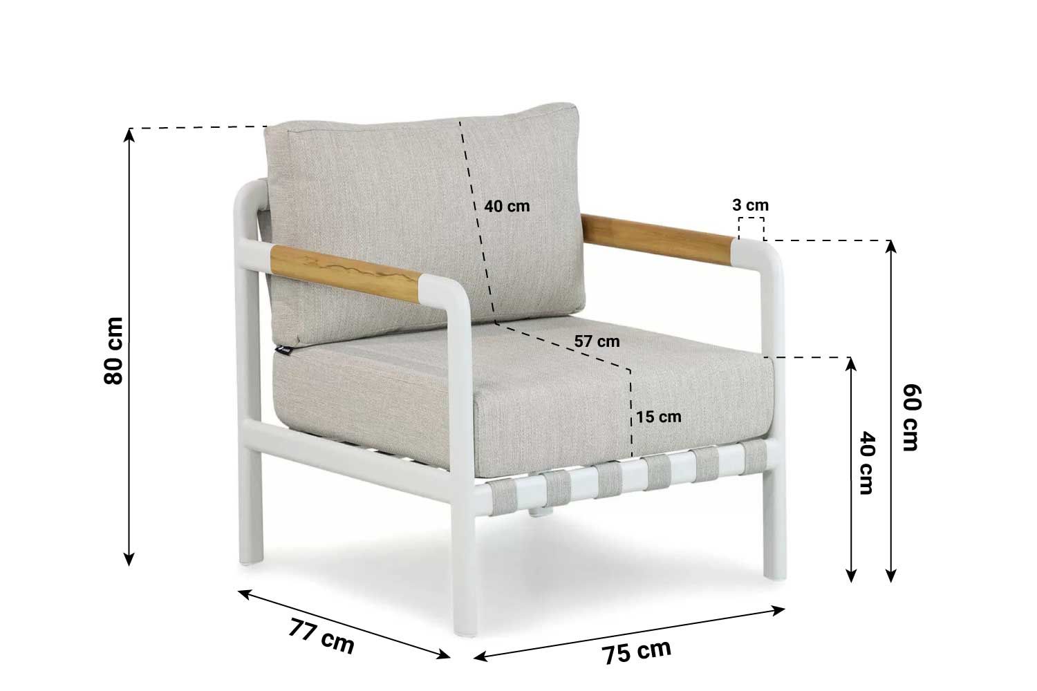 Coco Avellino stoel-bank loungeset 4-delig thumbnail