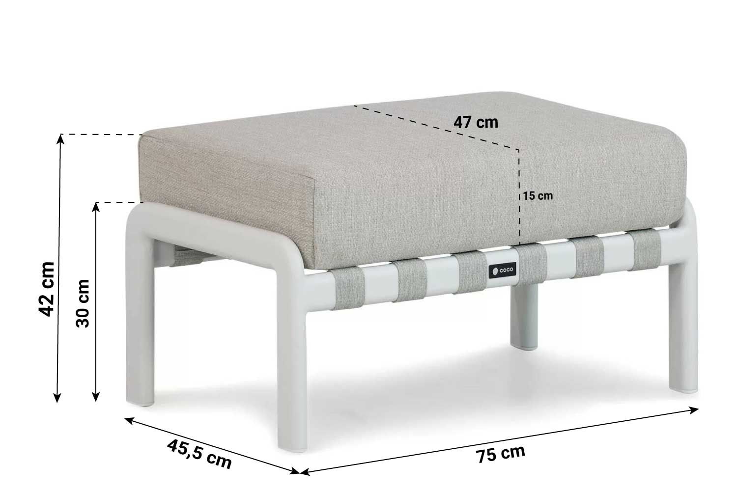 Coco Avellino stoel-bank loungeset 4-delig