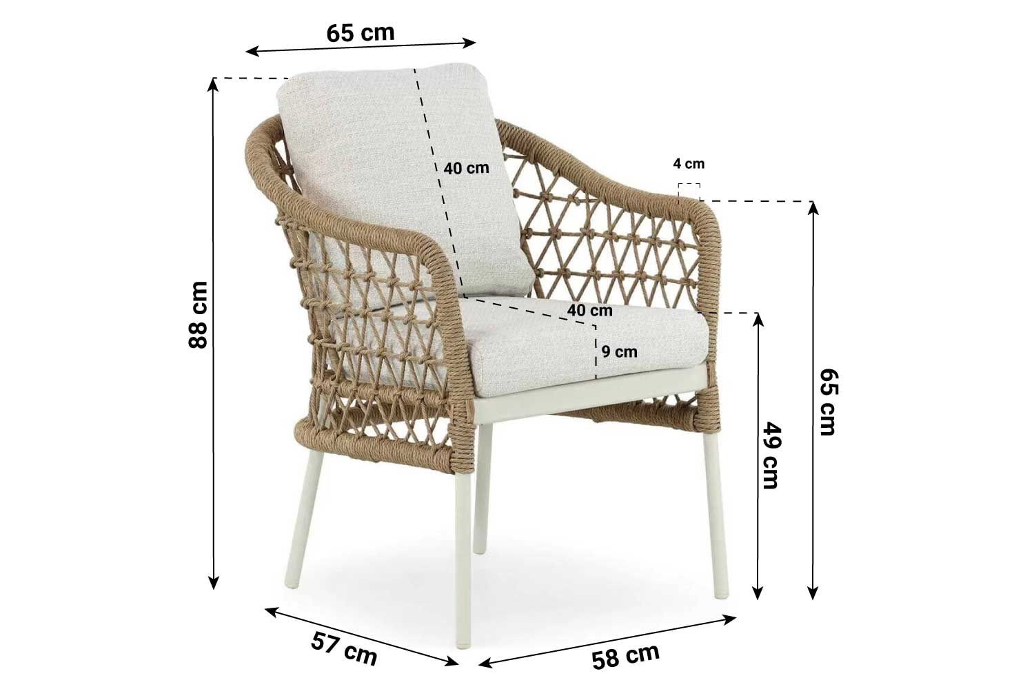 Coco Bali/Brighton 400 cm dining tuinset 11-delig