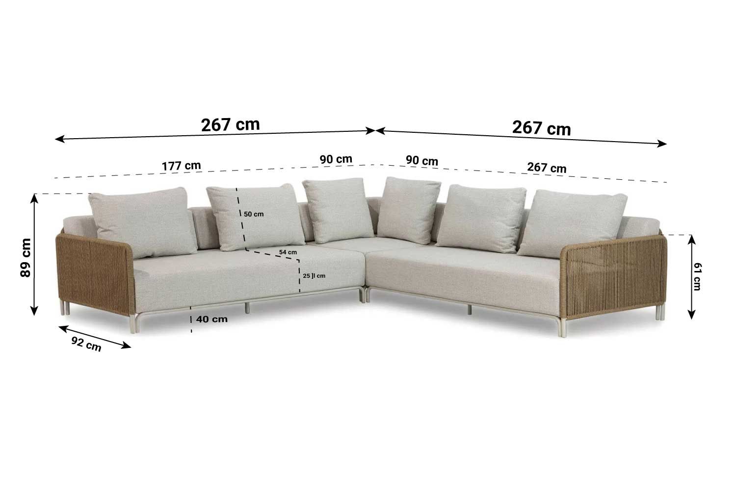 Coco Colorado hoek loungeset 4-delig thumbnail