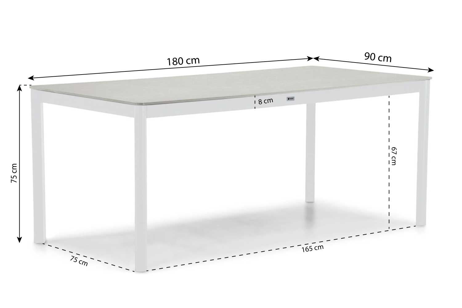 Hartman Sophie studio/Como 180 cm dining tuinset 5-delig