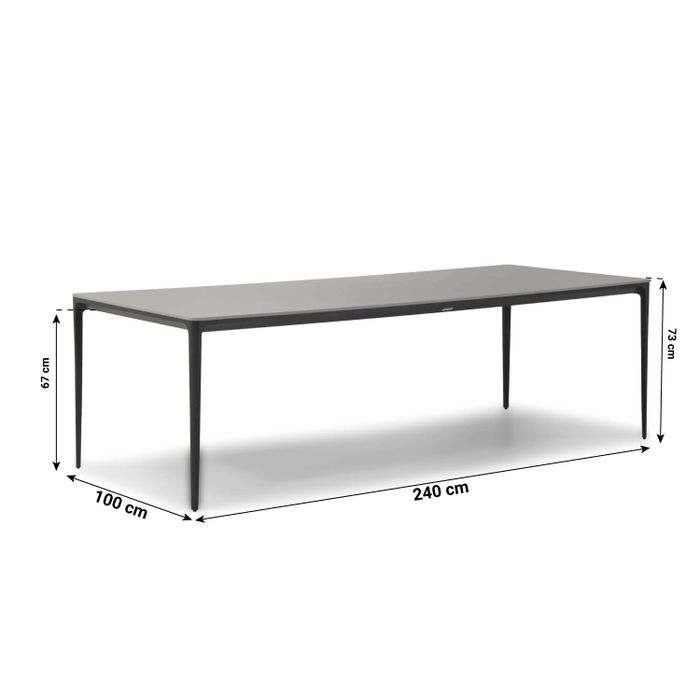 Coco Azzano/Gianna 240 cm dining tuinset 7-delig