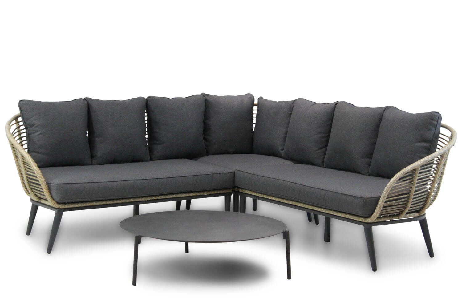 Coco Leonardo/Pacific 100 cm Gartenlounge Rattan 4-teilig