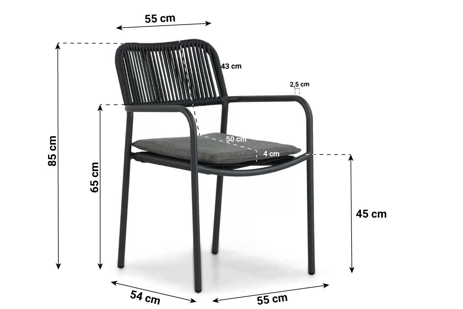 Coco Penya/Como 180 cm dining tuinset 5-delig thumbnail