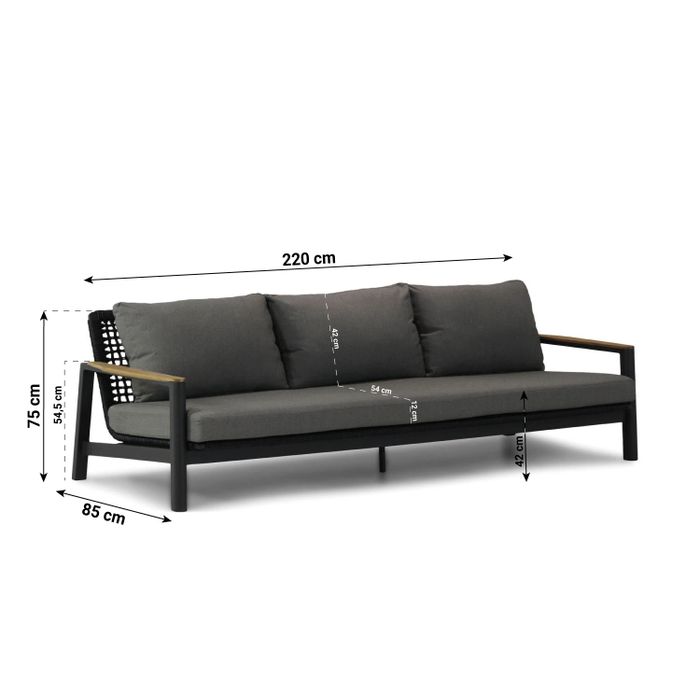 Coco Ralph stoel-bank loungeset 4-delig