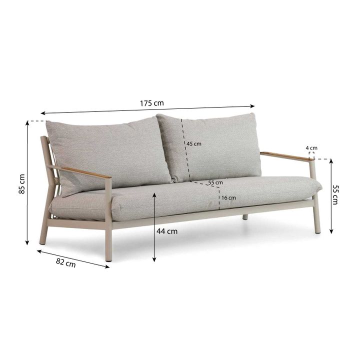 Coco Sevilla stoel-bank loungeset 3-delig