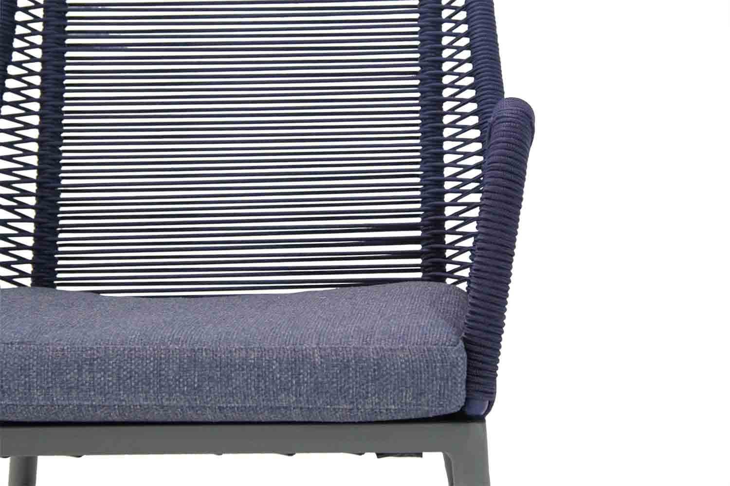 Coco Adali dining tuinstoel navy blue thumbnail