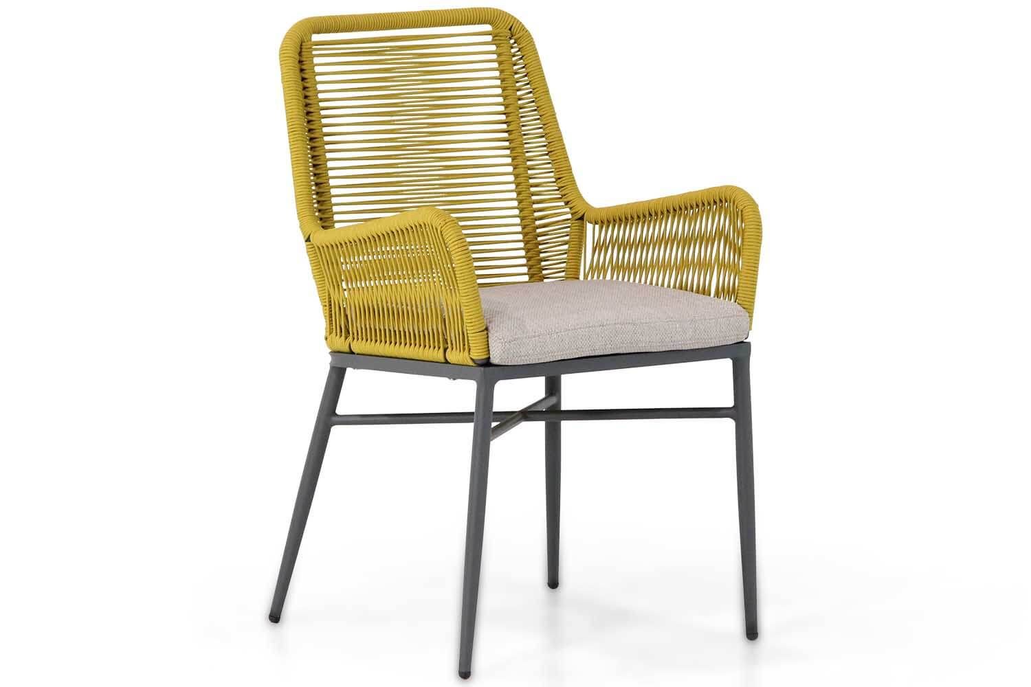 Coco Adali dining tuinstoel sunny yellow thumbnail