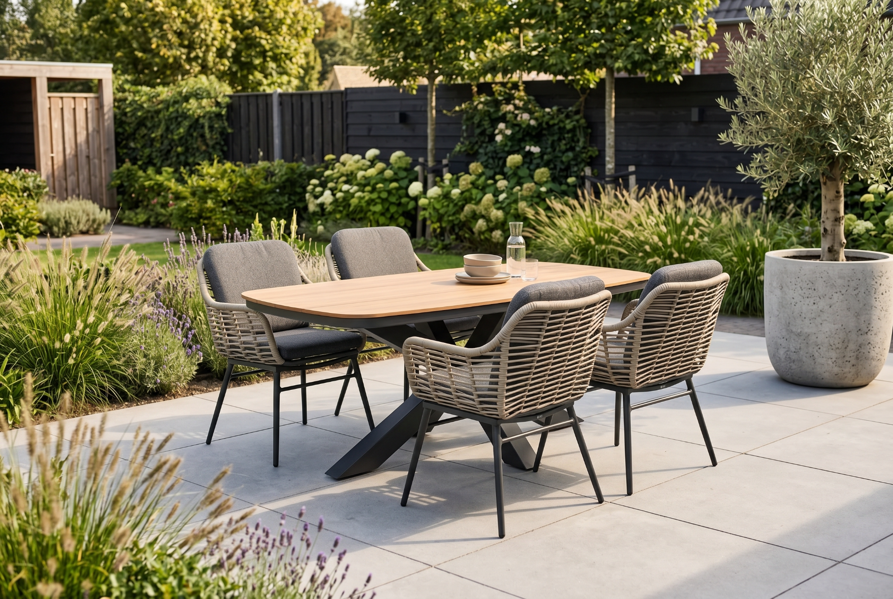 Coco Antoni/Camila 180x100 cm dining tuinset 5-delig