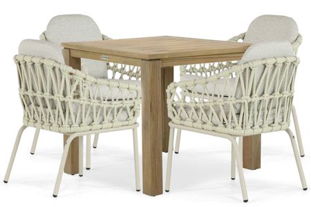 Coco Barcelona/Brighton 100 cm dining tuinset 5-delig