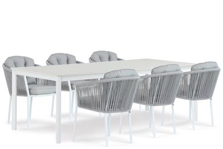 Santika Novita/Como 220 cm dining tuinset 7-delig