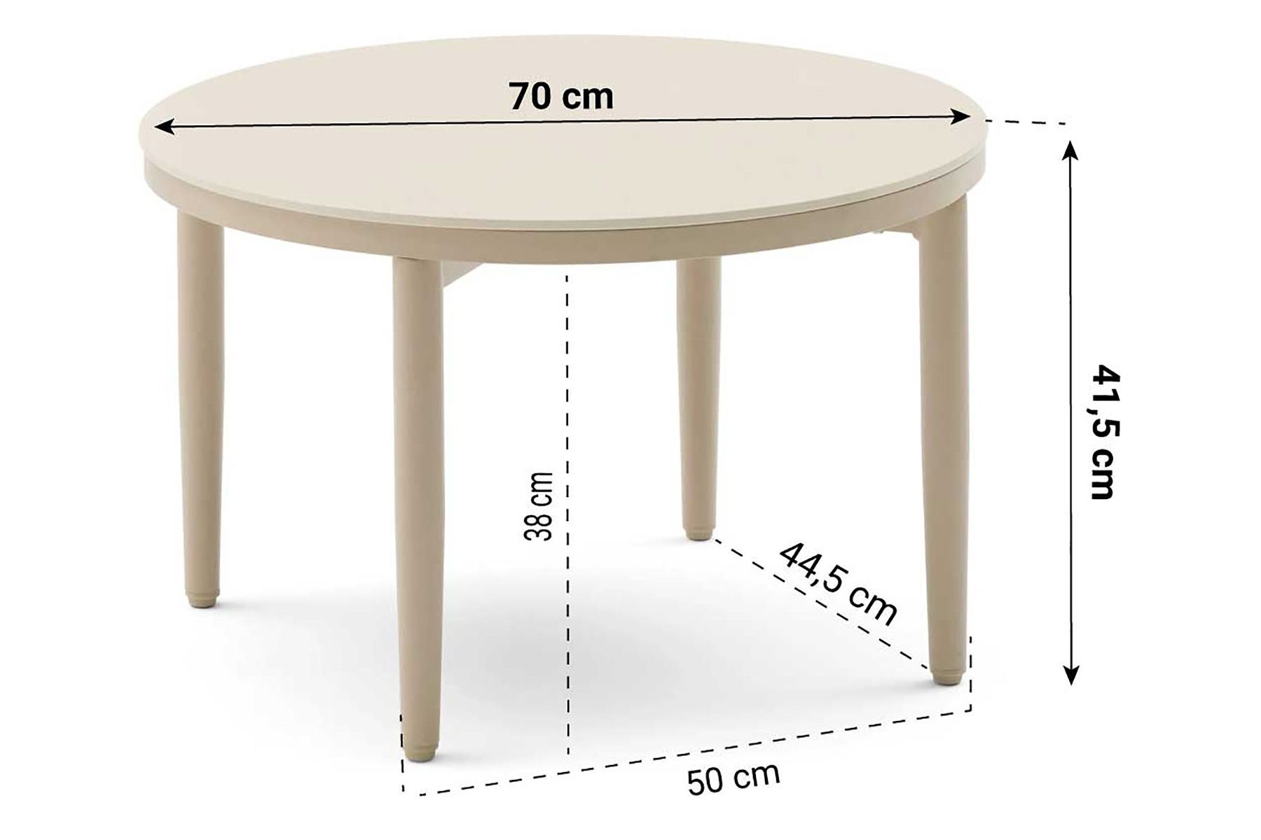 Apple Bee Milou/Ibiza 50/70 cm stoel-bank loungeset 5-delig