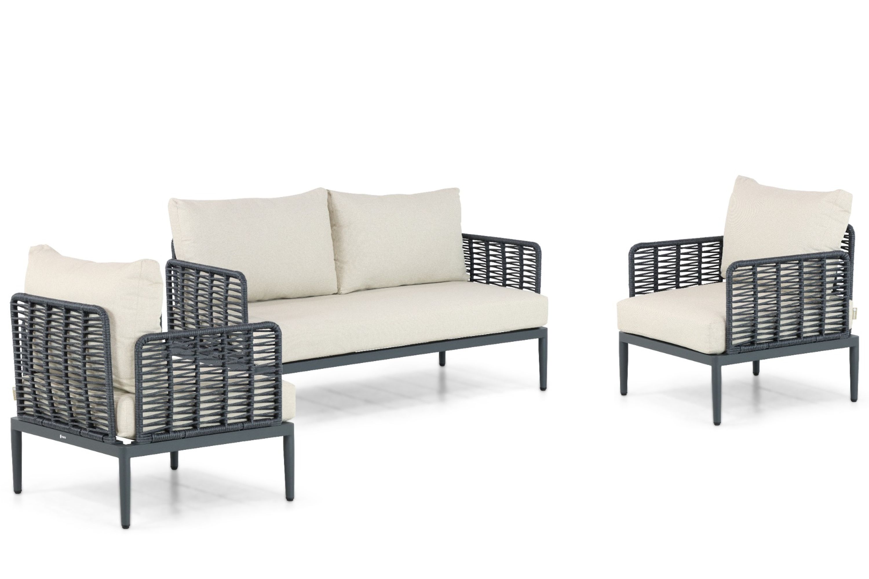 Coco Ibiza stoel-bank loungeset 3-delig