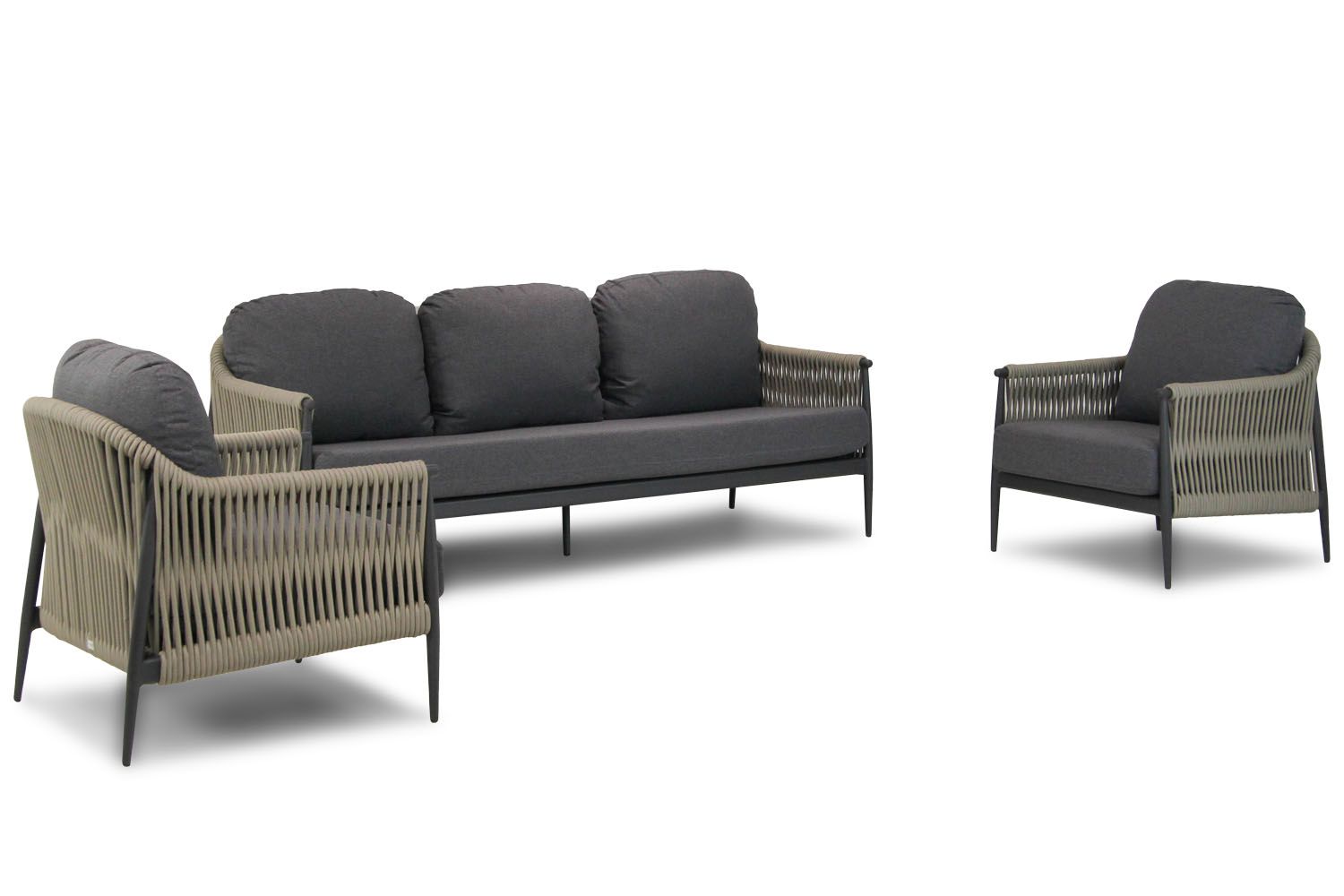 Coco Lucia stoel-bank loungeset 3-delig thumbnail
