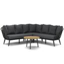 Coco Leonardo/Montana hoek loungeset off black 4-delig thumbnail