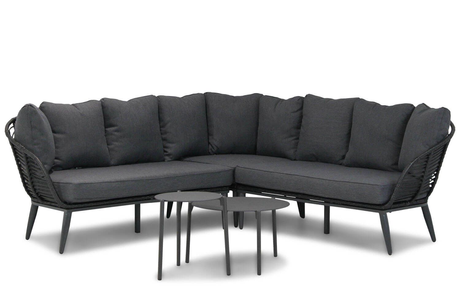 Coco Leonardo/Pacific 45/60 hoek loungeset off black 5-delig thumbnail
