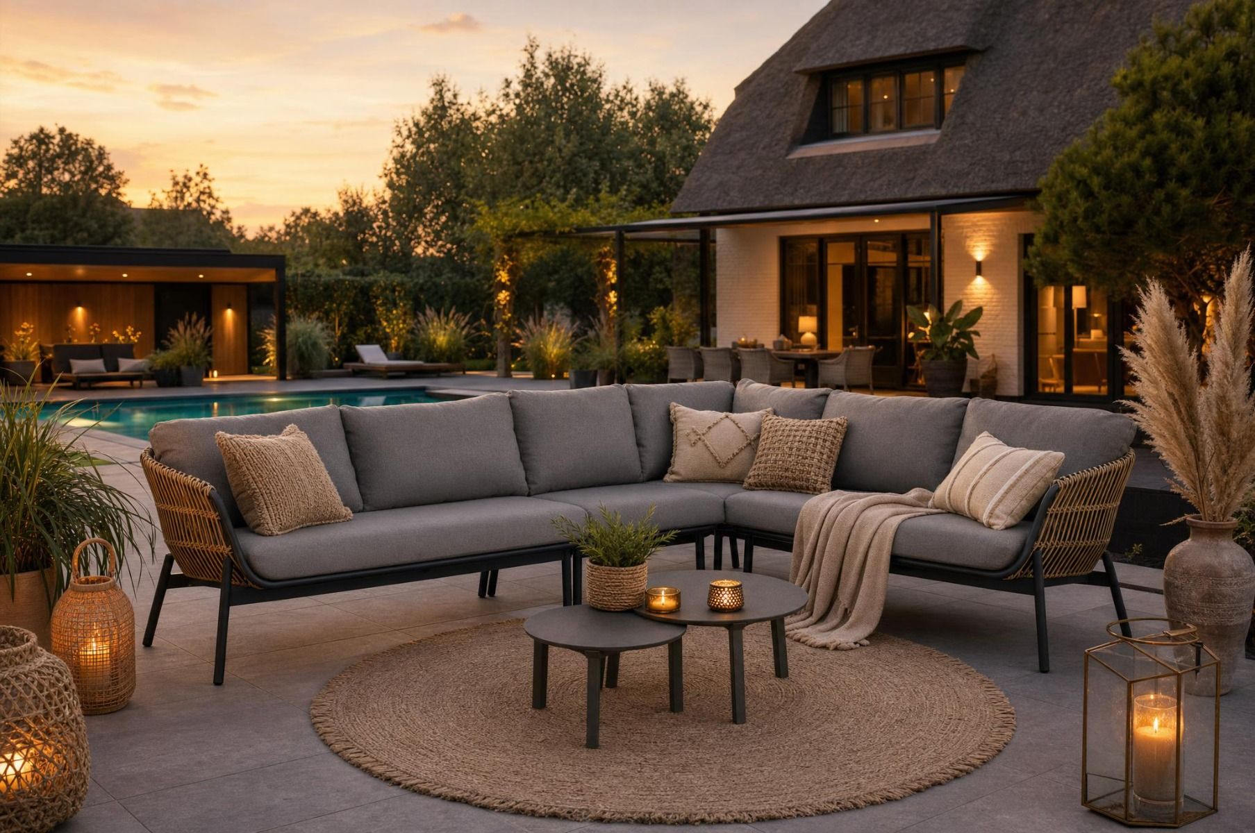 Coco Nathan/Rimini 60/75 cm hoek loungeset 6-delig