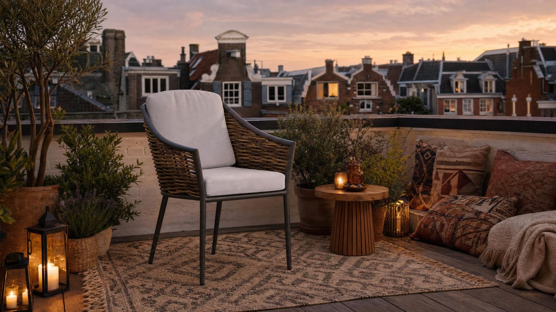Coco Olivine dining tuinstoel