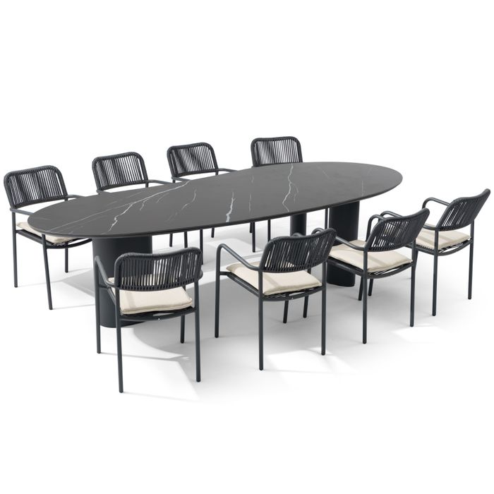 Coco Penya/Weave 300 cm dining tuinset 9-delig