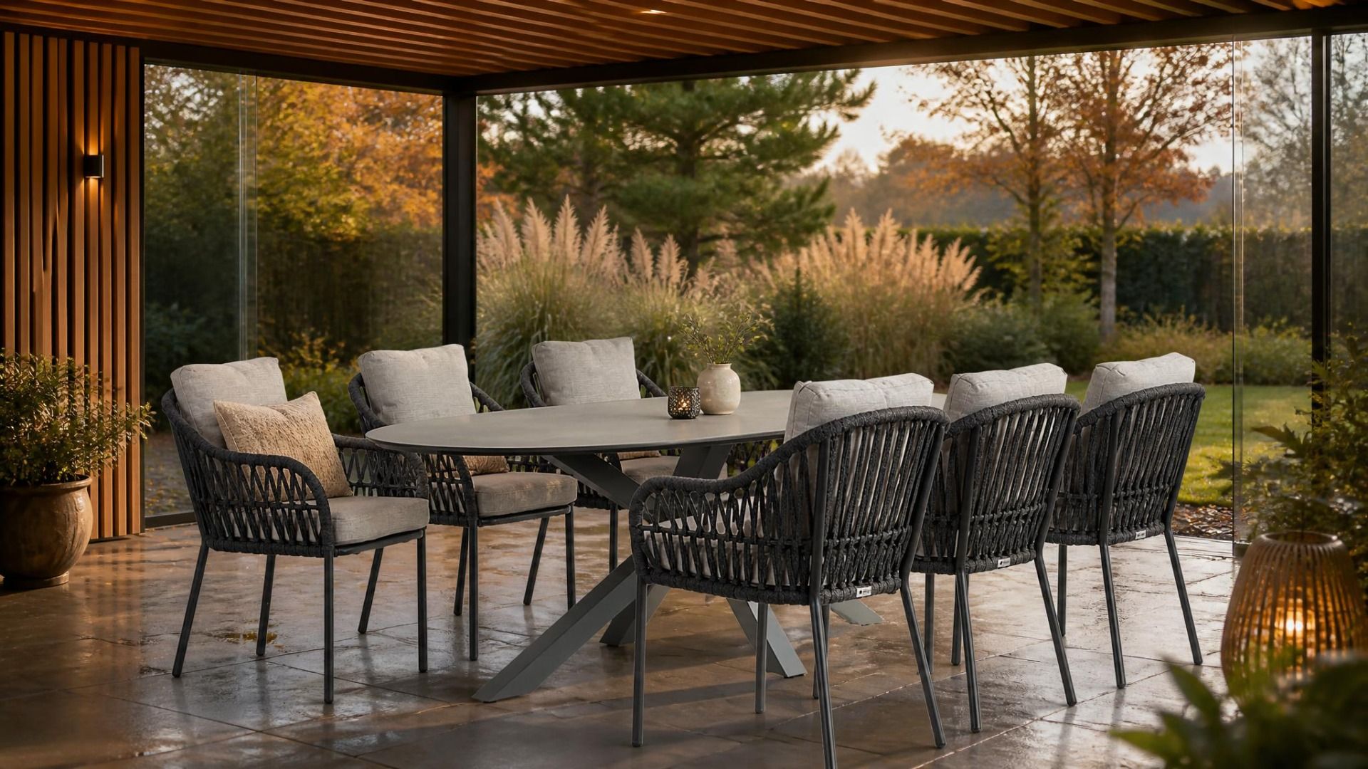 Coco Puerto/Ellisse 240 cm dining tuinset 7-delig