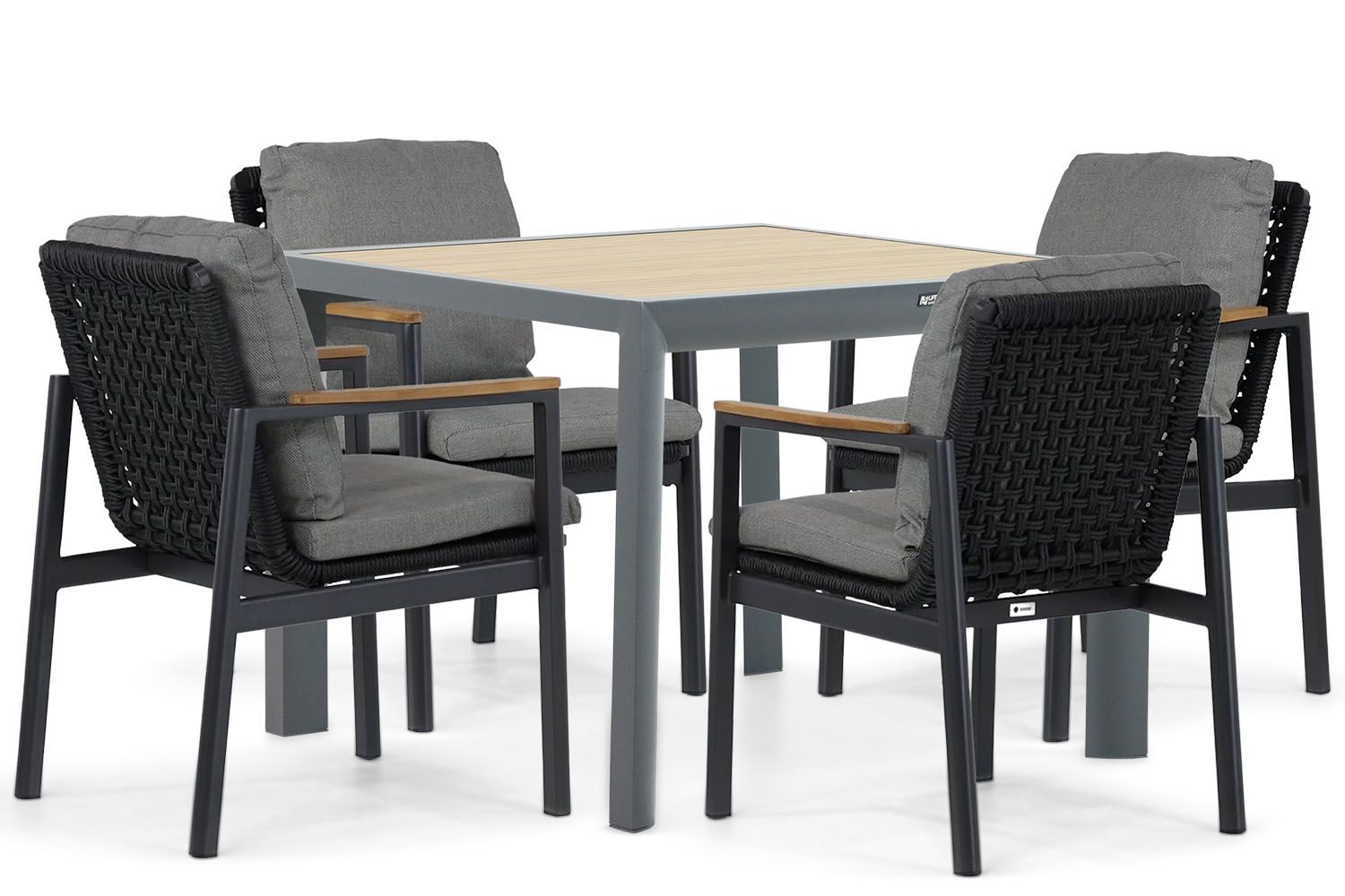 Coco Ralph/Borello 100 cm dining tuinset 5-delig thumbnail