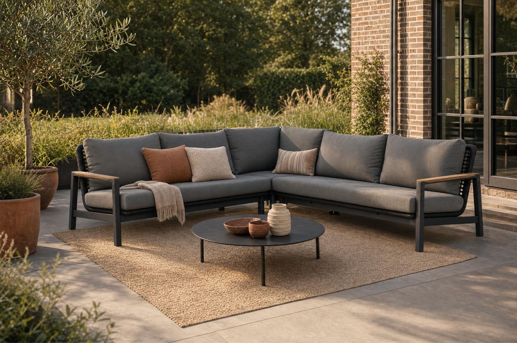 Coco Ralph/Pacific 100 cm hoek loungeset 4-delig