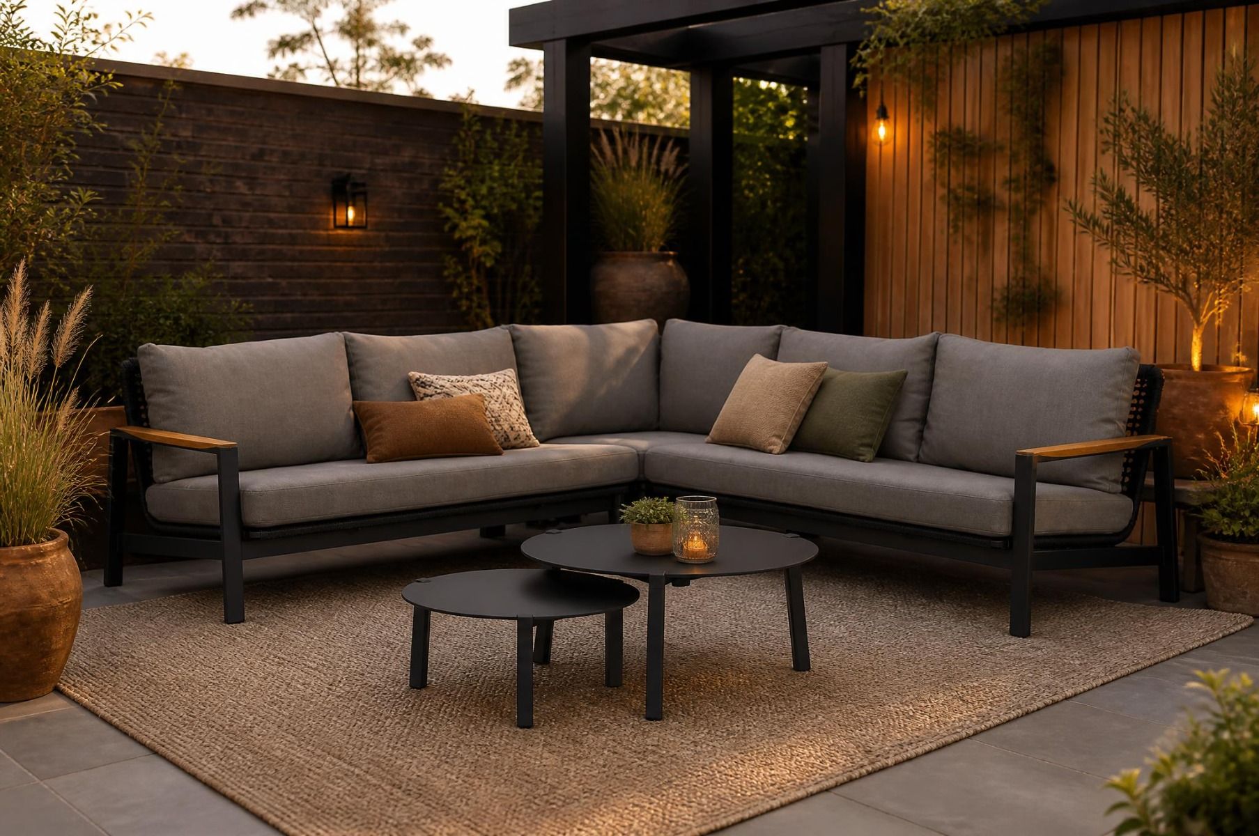 Coco Ralph/Rimini 60/75 cm hoek loungeset 5-delig