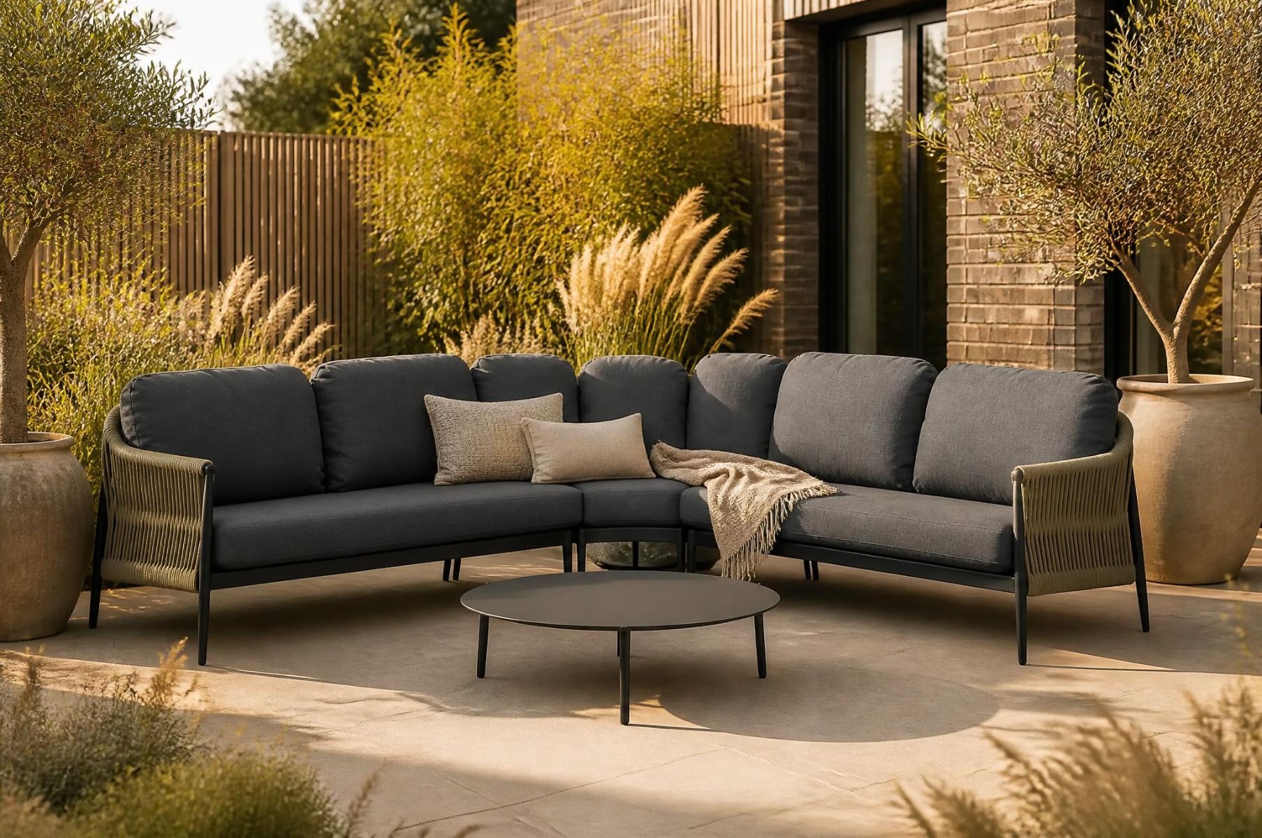 Coco Romeo/Pacific 100 cm hoek loungeset 4-delig