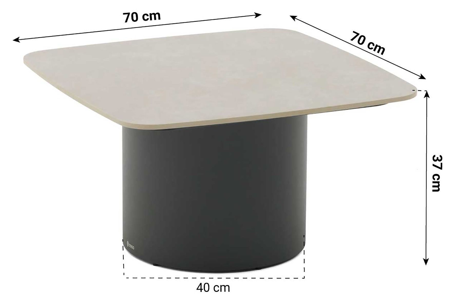 Coco Vinci/Ronda stone stoel-bank loungeset 5-delig