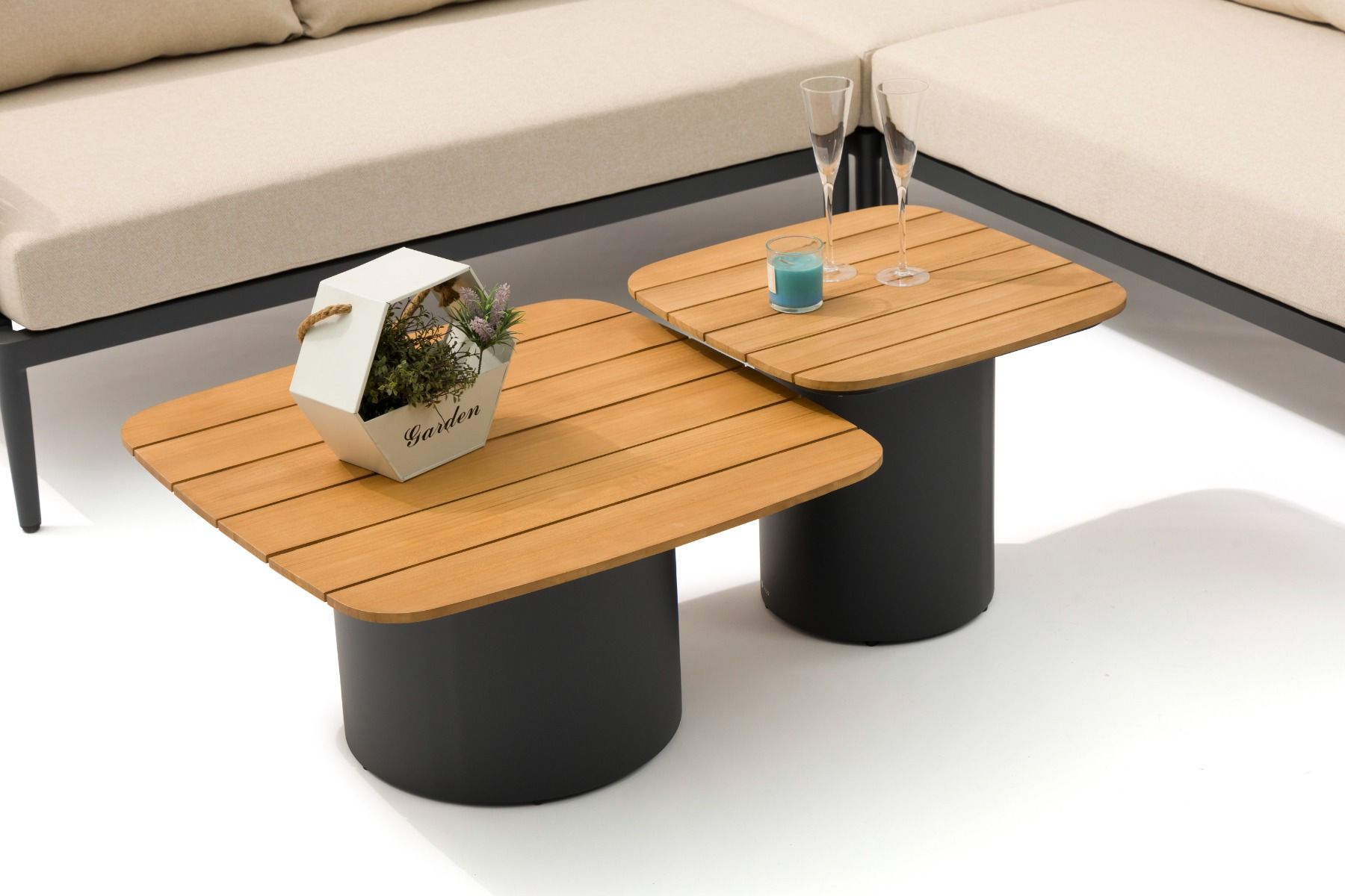Coco Ronda lounge tafelset 50 cm + 70 cm