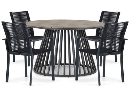 Santika Annisa/Sorrento 125 cm dining tuinset 5-delig