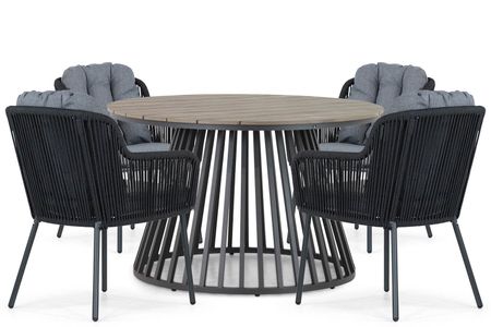 Santika Tendenza/Sorrento 125 cm dining tuinset 5-delig