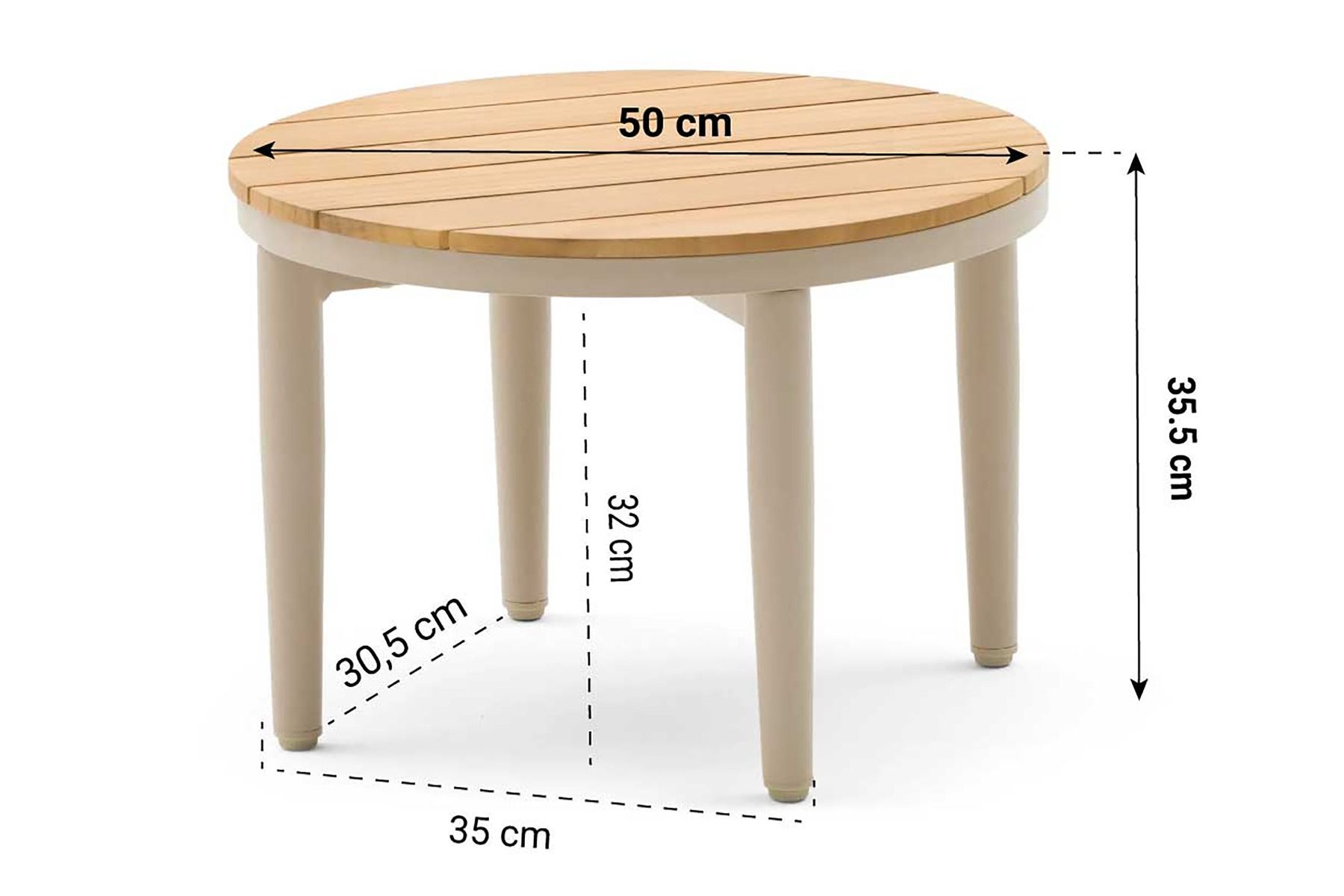Coco Toscane loungetafel ø 50 cm